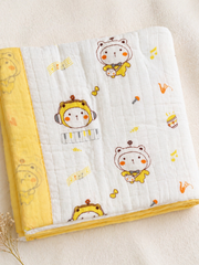 Yellow Toy - Muslin Baby Blanket